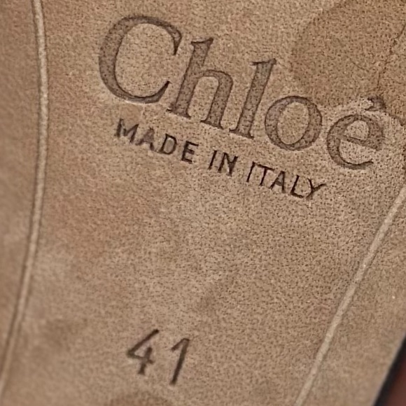 CHLOÉ Lauren Black suede leather scallop-edged d'Orsay pumps - Picture 7 of 8